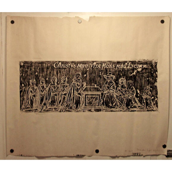 All Saints Maidstone England 1967 Church Rubbing